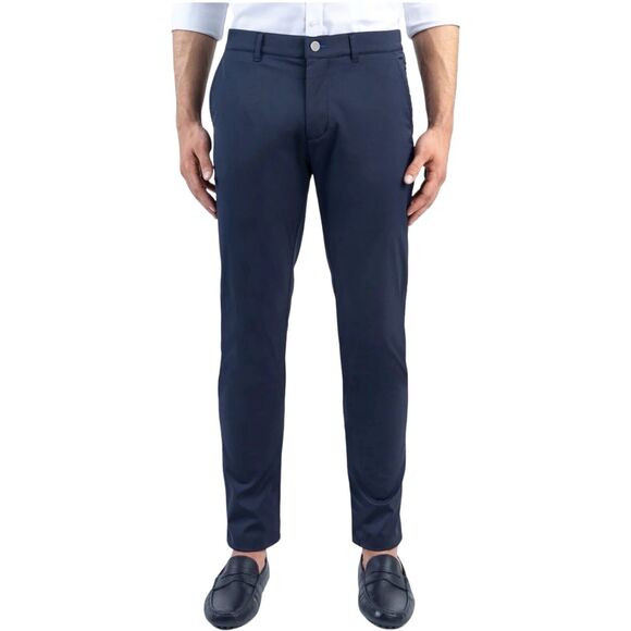 Twillory Mens Pants Performance Tailored Fit Non Iron Stretch Navy Sz 38x30 - Picture 1 of 10
